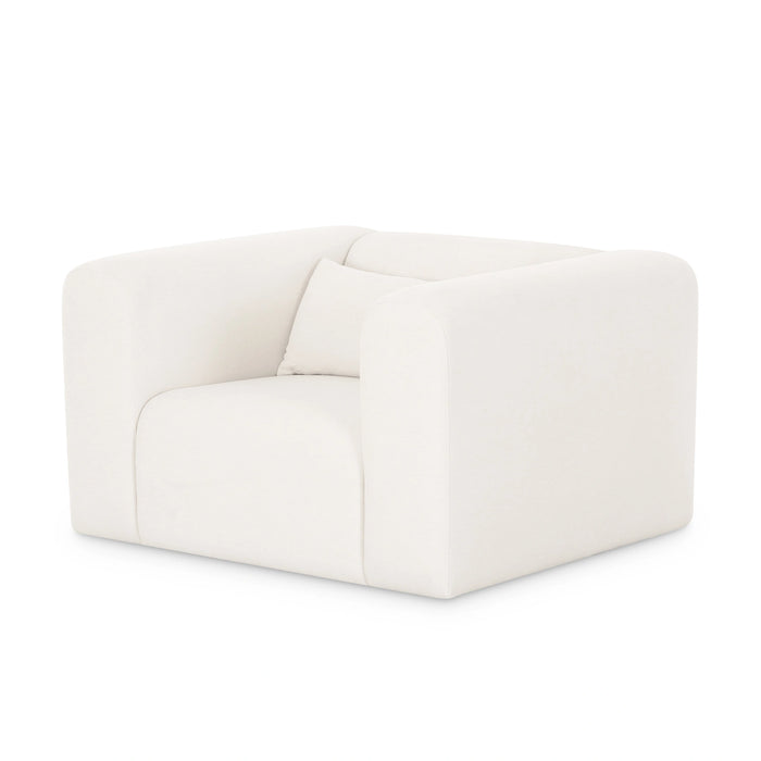 Tarra Cream Performance Chenille Armchair