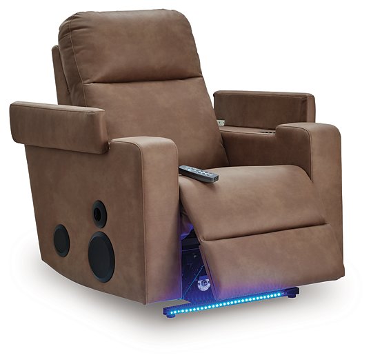 Lorrenton Power Glider Recliner with Audio System - Home And Beyond