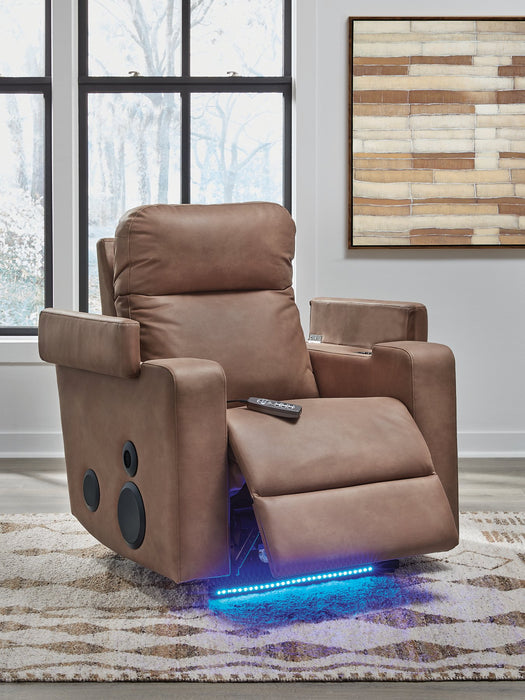 Lorrenton Power Glider Recliner with Audio System - Home And Beyond
