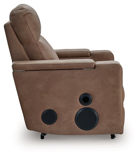 Lorrenton Power Glider Recliner with Audio System - Home And Beyond