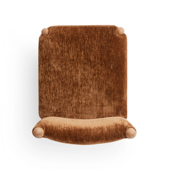 Bruno Thick Performance Chenille Straight Back Dining Chair