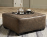 Abalone Oversized Accent Ottoman - Home And Beyond