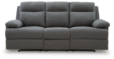 Side-Swipe Reclining Sofa with Drop Down Table - Home And Beyond