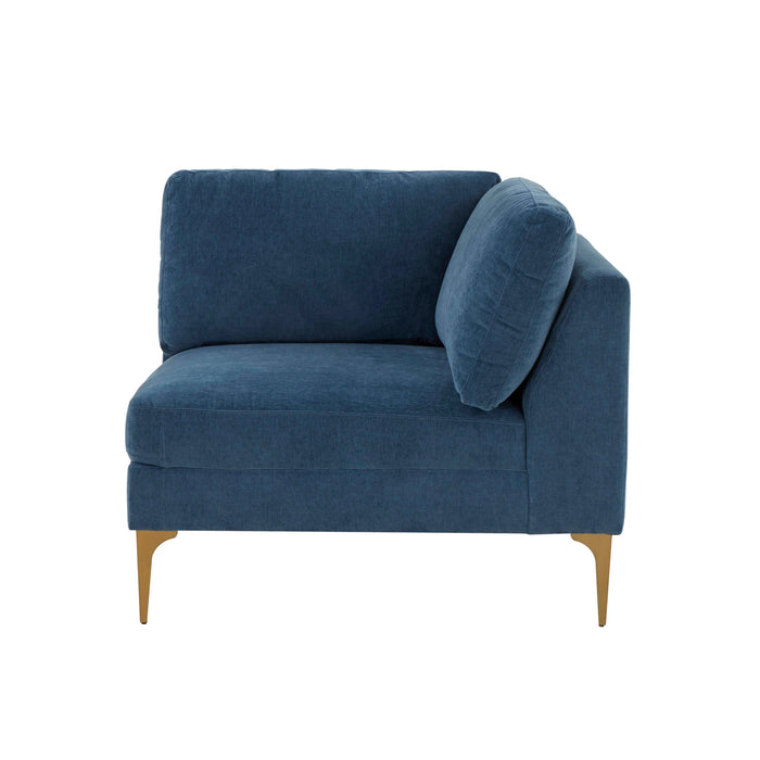 Serena Performance Velvet Modular Armless Chair