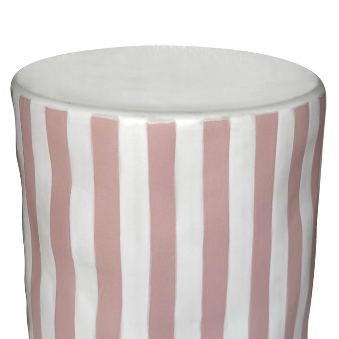 Tempest Indoor/Outdoor Ceramic Table in Stripes