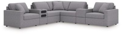 Modmax Balanced Sectional with Audio and Storage Consoles - Home And Beyond