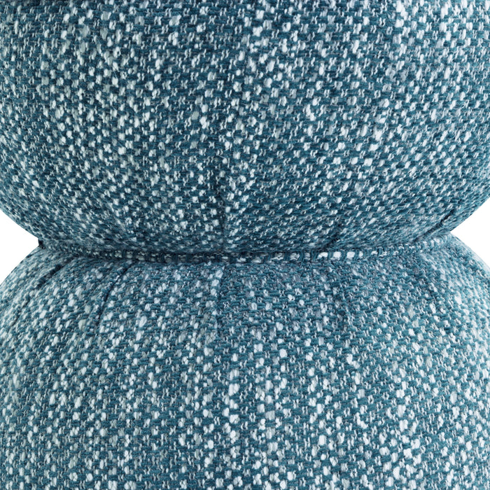 Tomlin Ruched Performance Fabric Game Ottoman