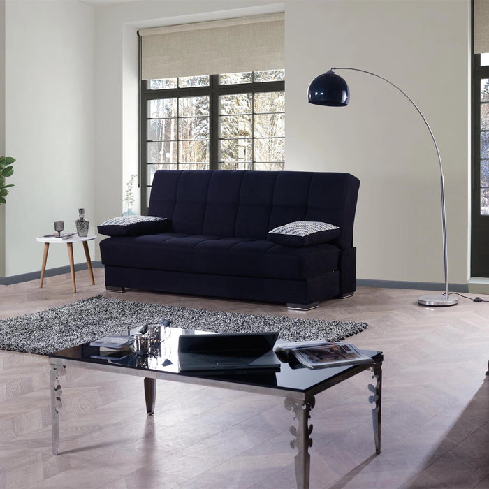 Ottomanson Soho Collection Upholstered Convertible Sofabed with Storage