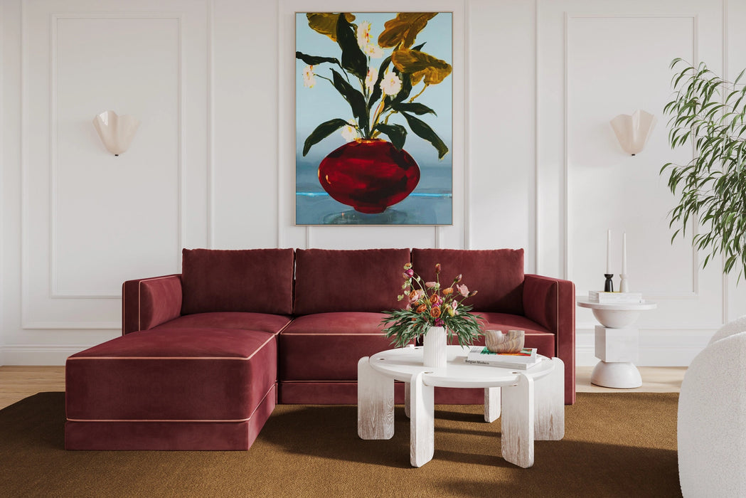 Willow 4-Piece Performance Velvet Modular Sectional