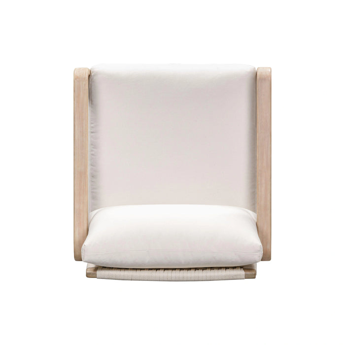 Palata Cream Performance Fabric Outdoor Accent Chair