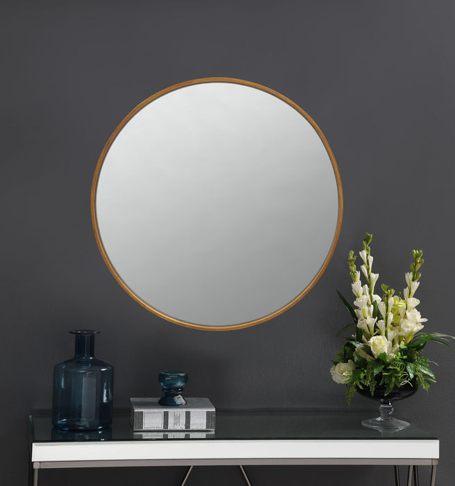 O'Malley Round Mirror Brass