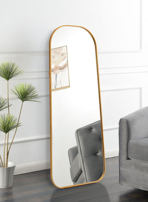 Simeon Metal Frame Full Length 51" Floor Mirror Antique Gold