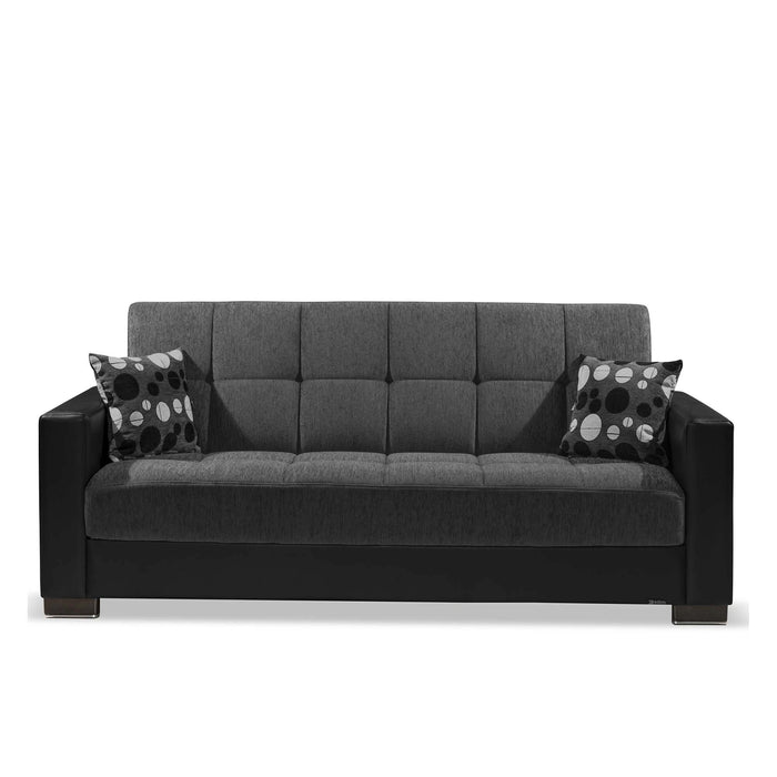 Ottomanson Armada Collection Upholstered Convertible Sofabed with Storage