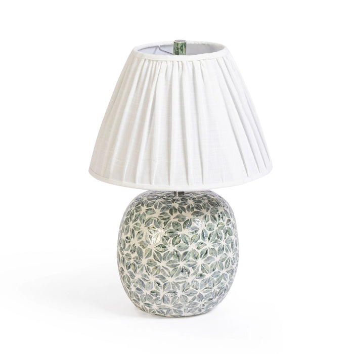 Yaya Green Capiz Shell Table Lamp
