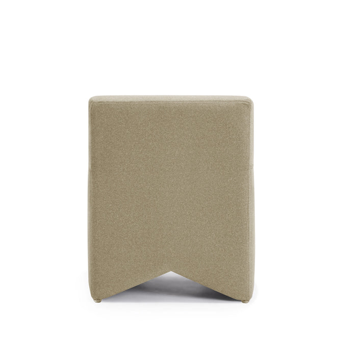 Pippa Taupe Performance Vegan Mohair Accent Stool