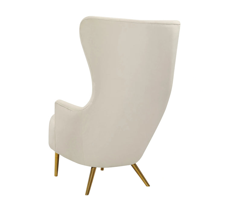 Julia Velvet Wingback Accent Chair
