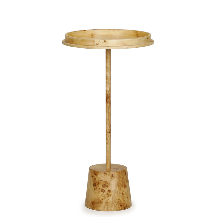 Destin Natural Burl Contract-Grade Side Table