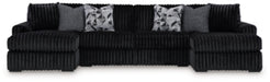 Midnight-Madness Sectional with Chaise - Home And Beyond