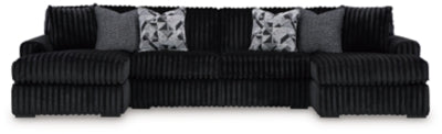 Midnight-Madness Sectional with Chaise - Home And Beyond