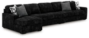 Midnight-Madness Sectional with Chaise - Home And Beyond