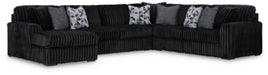 Midnight-Madness Sectional with Chaise - Home And Beyond