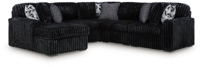Midnight-Madness Sectional with Chaise - Home And Beyond