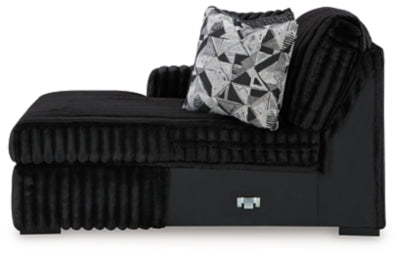 Midnight-Madness Sectional with Chaise - Home And Beyond