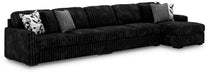 Midnight-Madness Sectional with Chaise - Home And Beyond