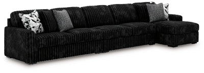 Midnight-Madness Sectional with Chaise - Home And Beyond