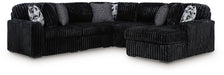 Midnight-Madness Sectional with Chaise - Home And Beyond