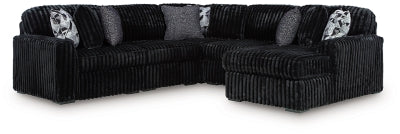 Midnight-Madness Sectional with Chaise - Home And Beyond
