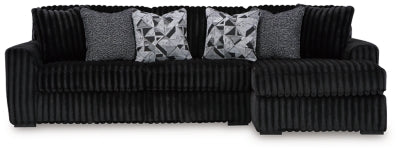 Midnight-Madness Sectional Sofa with Chaise - Home And Beyond