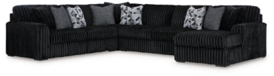 Midnight-Madness Sectional with Chaise - Home And Beyond