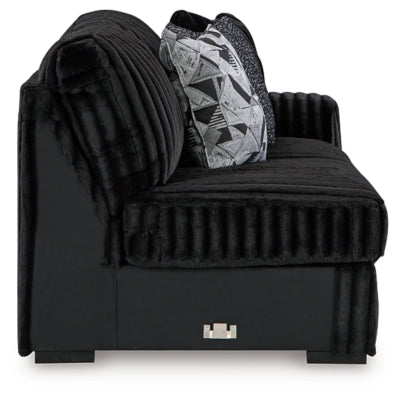 Midnight-Madness Sectional with Chaise - Home And Beyond