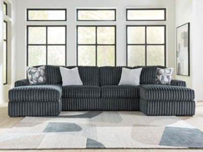Midnight-Madness Sectional with Chaise - Home And Beyond