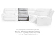 Social Pointe Reclining Sectional with Storage Consoles - Home And Beyond