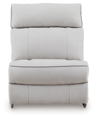 Social Pointe Reclining Sectional with Storage Consoles - Home And Beyond