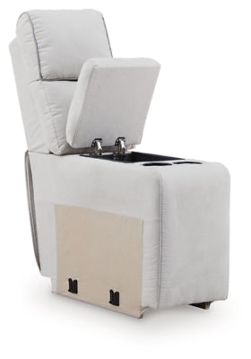 Social Pointe Reclining Sectional with Storage Consoles - Home And Beyond