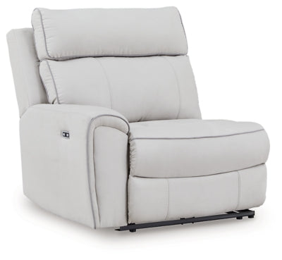 Social Pointe Reclining Sectional with Storage Consoles - Home And Beyond
