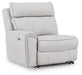 Social Pointe Reclining Sectional with Storage Consoles - Home And Beyond
