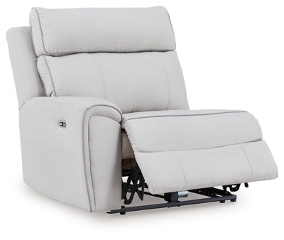 Social Pointe Reclining Sectional with Storage Consoles - Home And Beyond