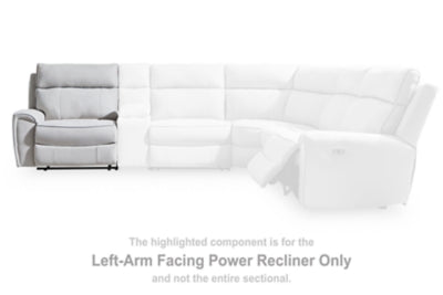 Social Pointe Reclining Sectional with Storage Consoles - Home And Beyond