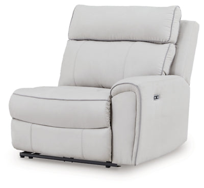 Social Pointe Reclining Sectional with Storage Consoles - Home And Beyond