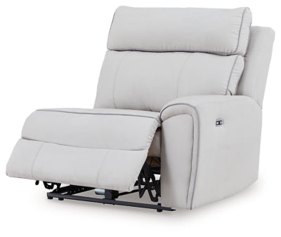 Social Pointe Reclining Sectional with Storage Consoles - Home And Beyond
