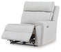 Social Pointe Reclining Sectional with Storage Consoles - Home And Beyond