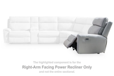 Social Pointe Reclining Sectional with Storage Consoles - Home And Beyond