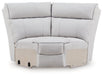 Social Pointe Reclining Sectional with Storage Consoles - Home And Beyond