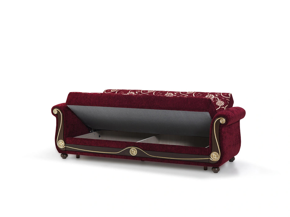 Ottomanson Americana Collection Upholstered Convertible Sofabed with Storage