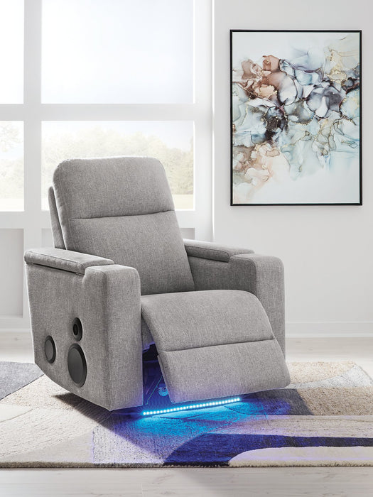 Pineland Power Glider Recliner with Audio System - Home And Beyond