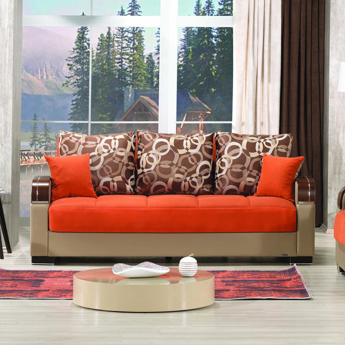 Ottomanson Mobimax Collection Upholstered Convertible Sofabed with Storage